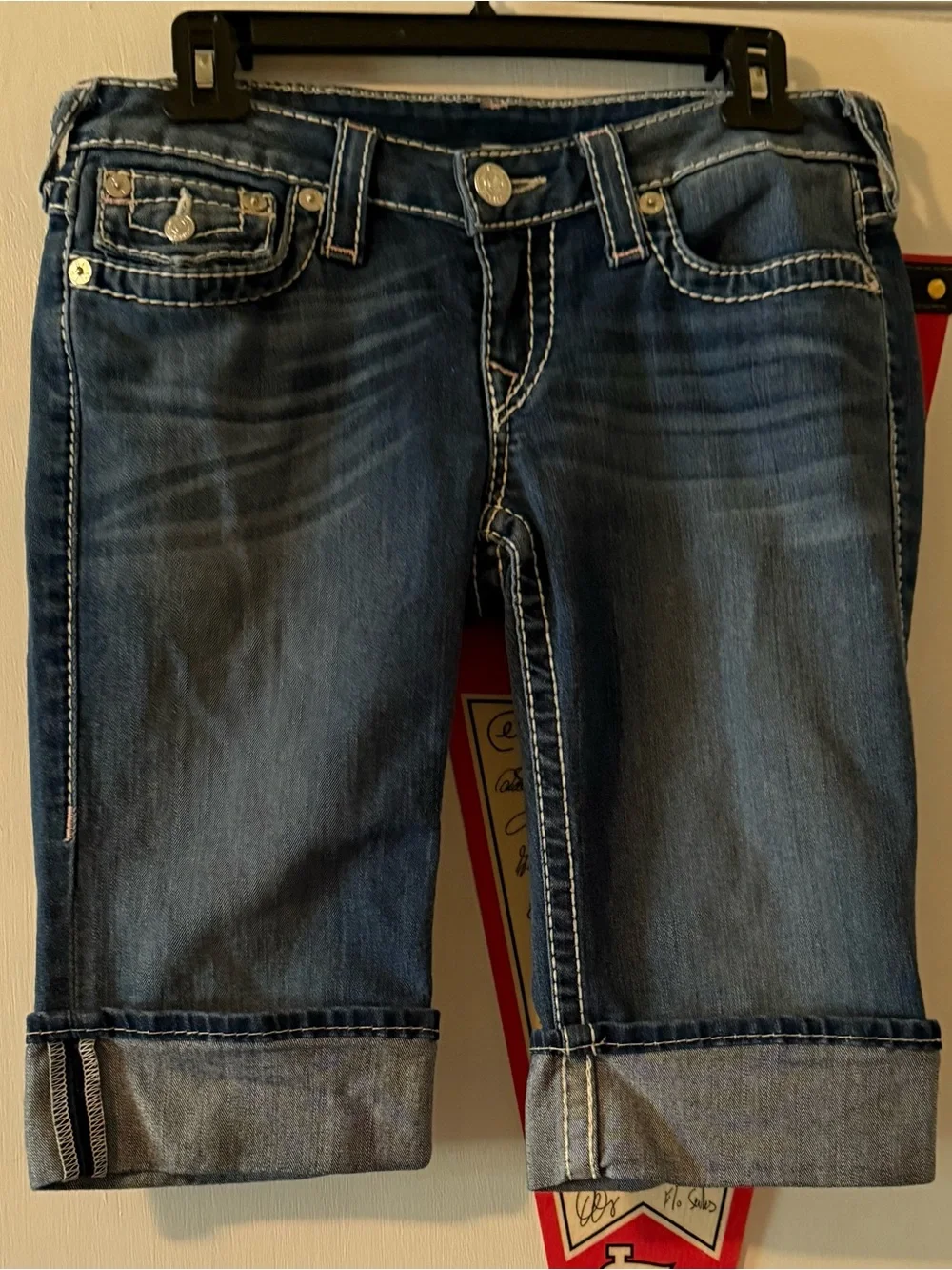 True Religion embroidery leg